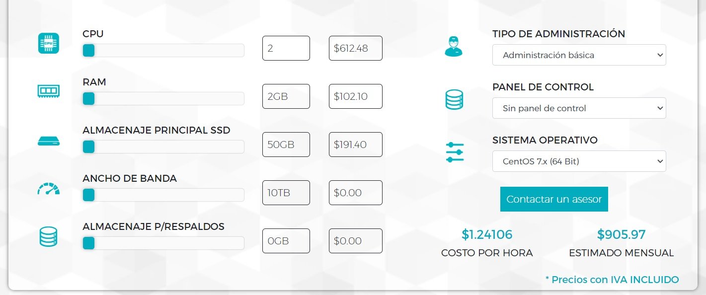 Servidores Cloud de Hostdime