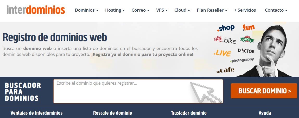 interdominios hosting dominios