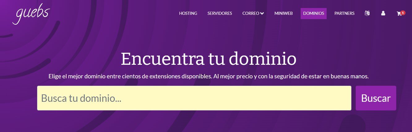 guebs hosting dominios