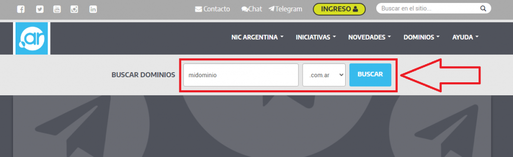Pasos para registrar un dominio en NIC Argentina